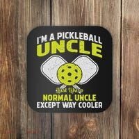 Pickleball Uncle Funny Pickleball Player Gift For Him Coaster thumb 0