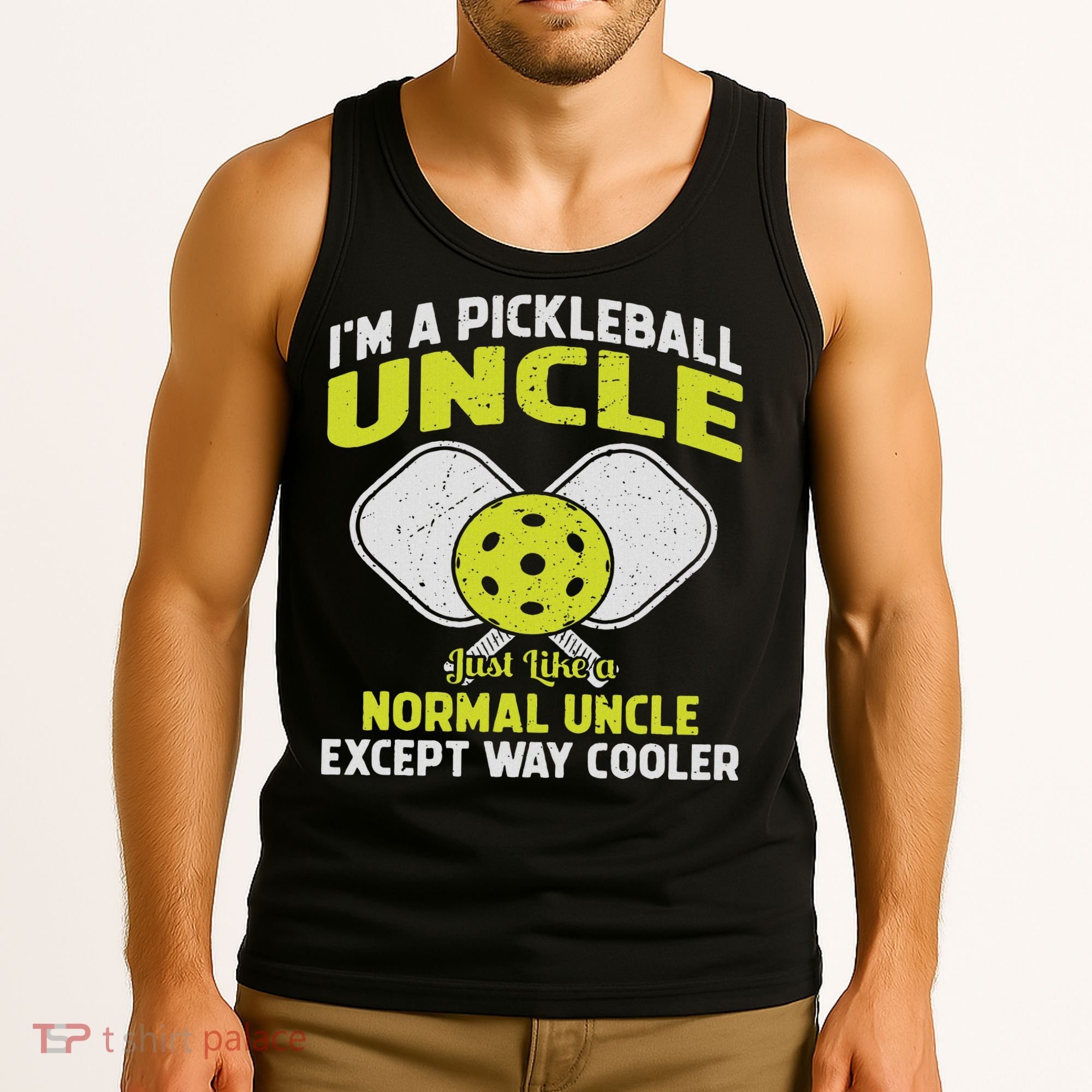 Pickleball Uncle Funny Pickleball Player Gift For Him Tank Top