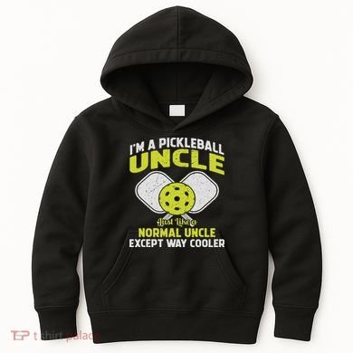 Pickleball Uncle Funny Pickleball Player Gift For Him Kids Hoodie