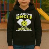 Pickleball Uncle Funny Pickleball Player Gift For Him Kids Hoodie thumb 3
