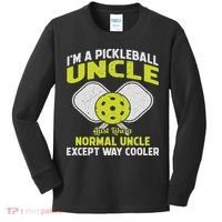 Pickleball Uncle Funny Pickleball Player Gift For Him Kids Long Sleeve Shirt thumb 0