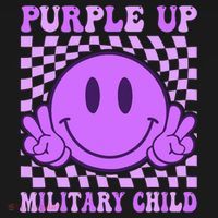 Purple Up For Military Military Child Smile Face  Coaster thumb 2