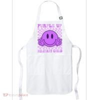 Purple Up For Military Military Child Smile Face  Apron thumb 0