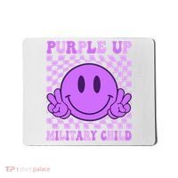 Purple Up For Military Military Child Smile Face  Mousepad thumb 0