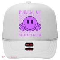 Purple Up For Military Military Child Smile Face  Hat thumb 0