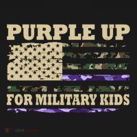 Purple Up For Military Kids Usa Flag Women's Tank Top thumb 5