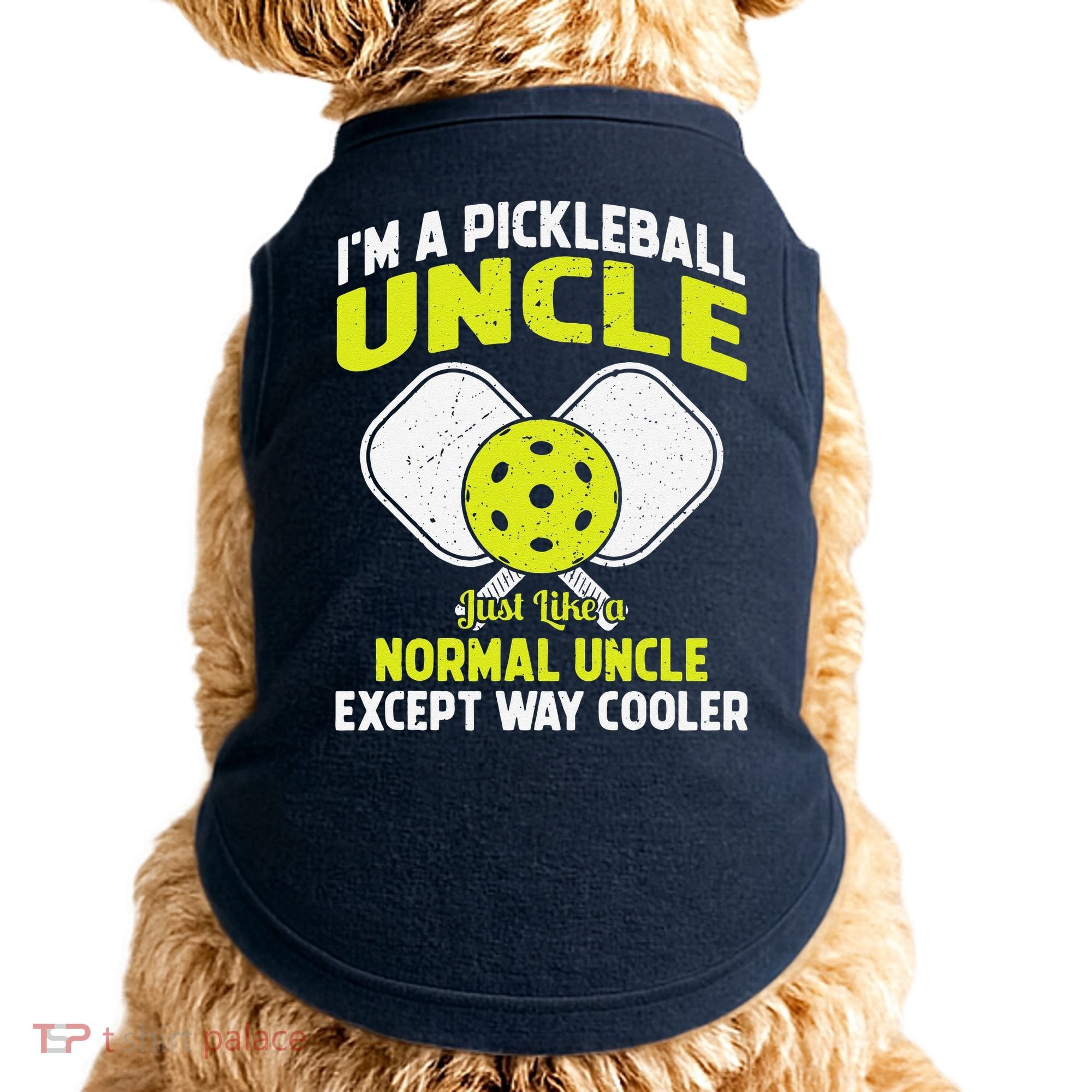 Pickleball Uncle Funny Pickleball Player Gift For Him Doggie Tank
