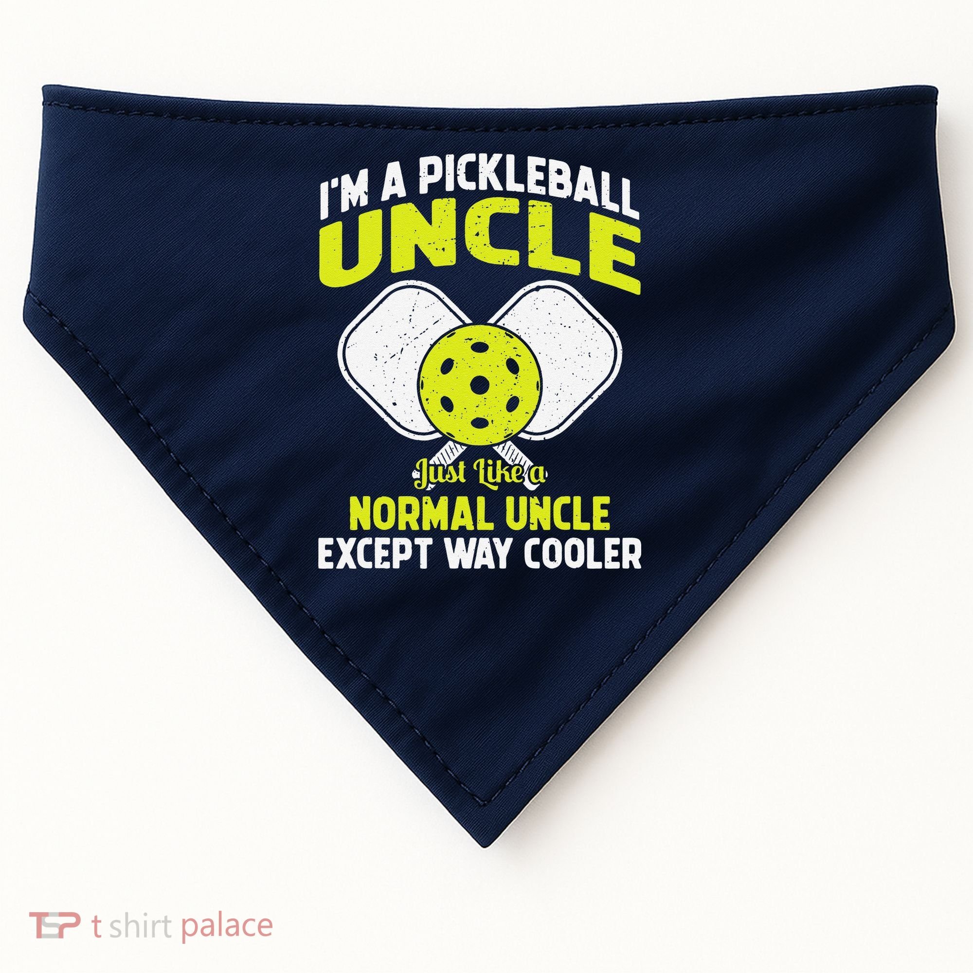 Pickleball Uncle Funny Pickleball Player Gift For Him USA-Made Doggie Bandana