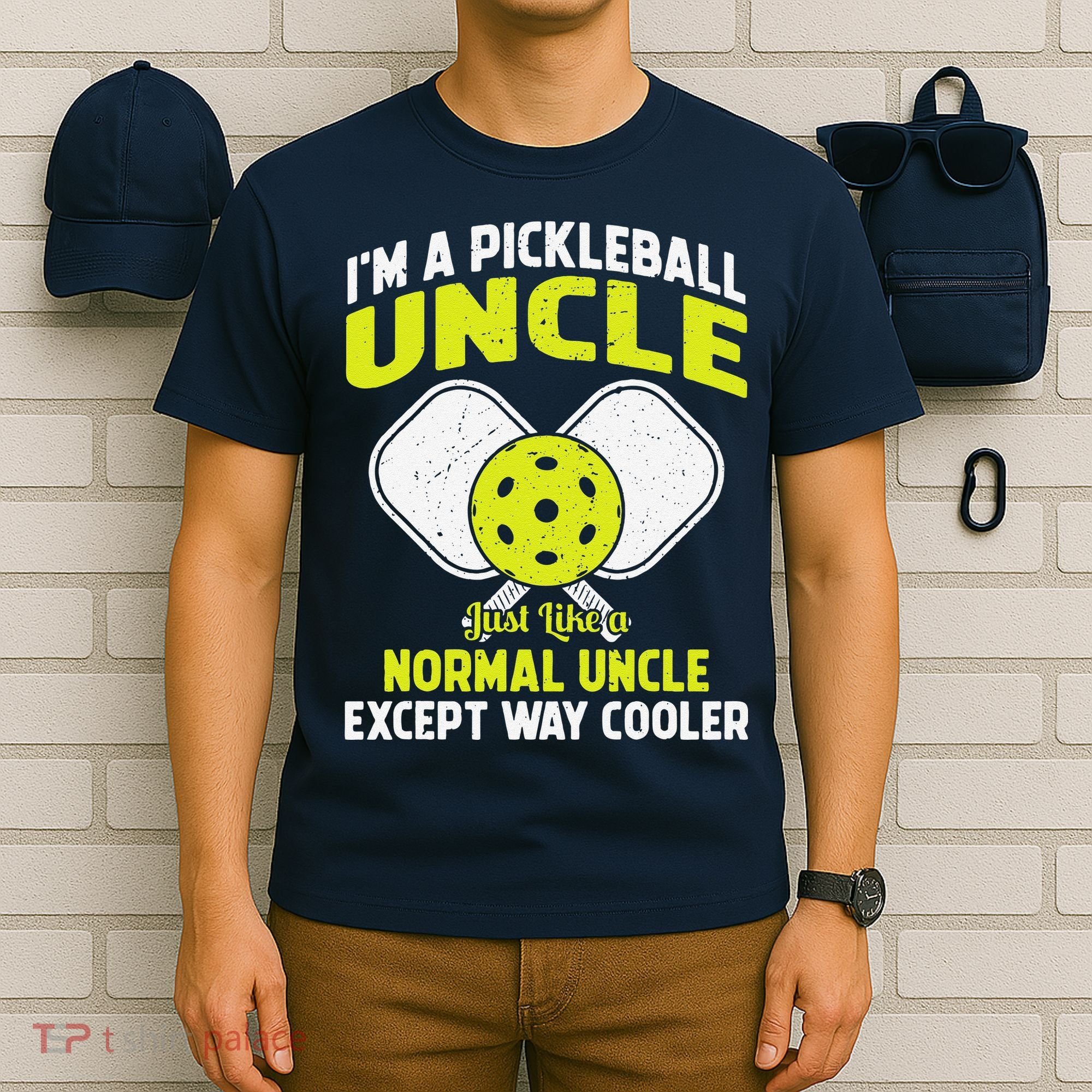 Pickleball Uncle Funny Pickleball Player Gift For Him T-Shirt