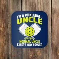 Pickleball Uncle Funny Pickleball Player Gift For Him Coaster thumb 0