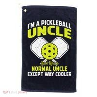 Pickleball Uncle Funny Pickleball Player Gift For Him Golf Towel thumb 0