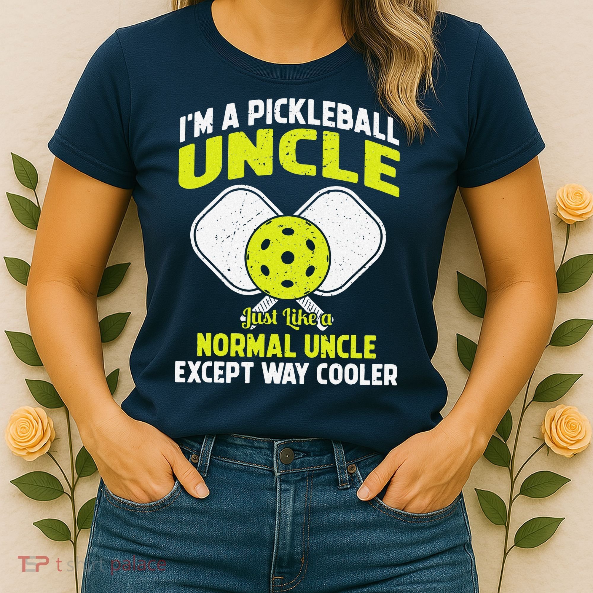 Pickleball Uncle Funny Pickleball Player Gift For Him Women's T-Shirt