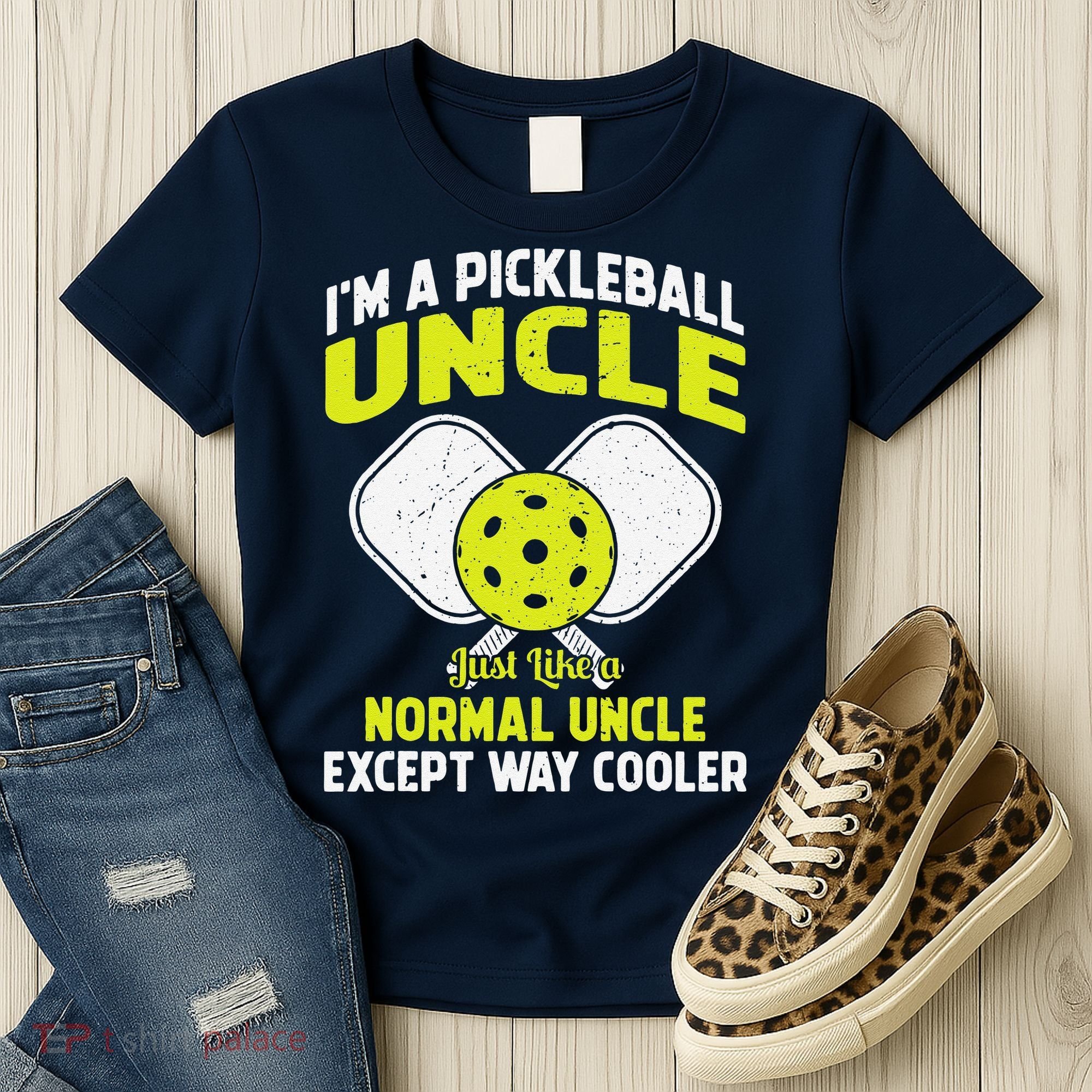 Pickleball Uncle Funny Pickleball Player Gift For Him Women's T-Shirt