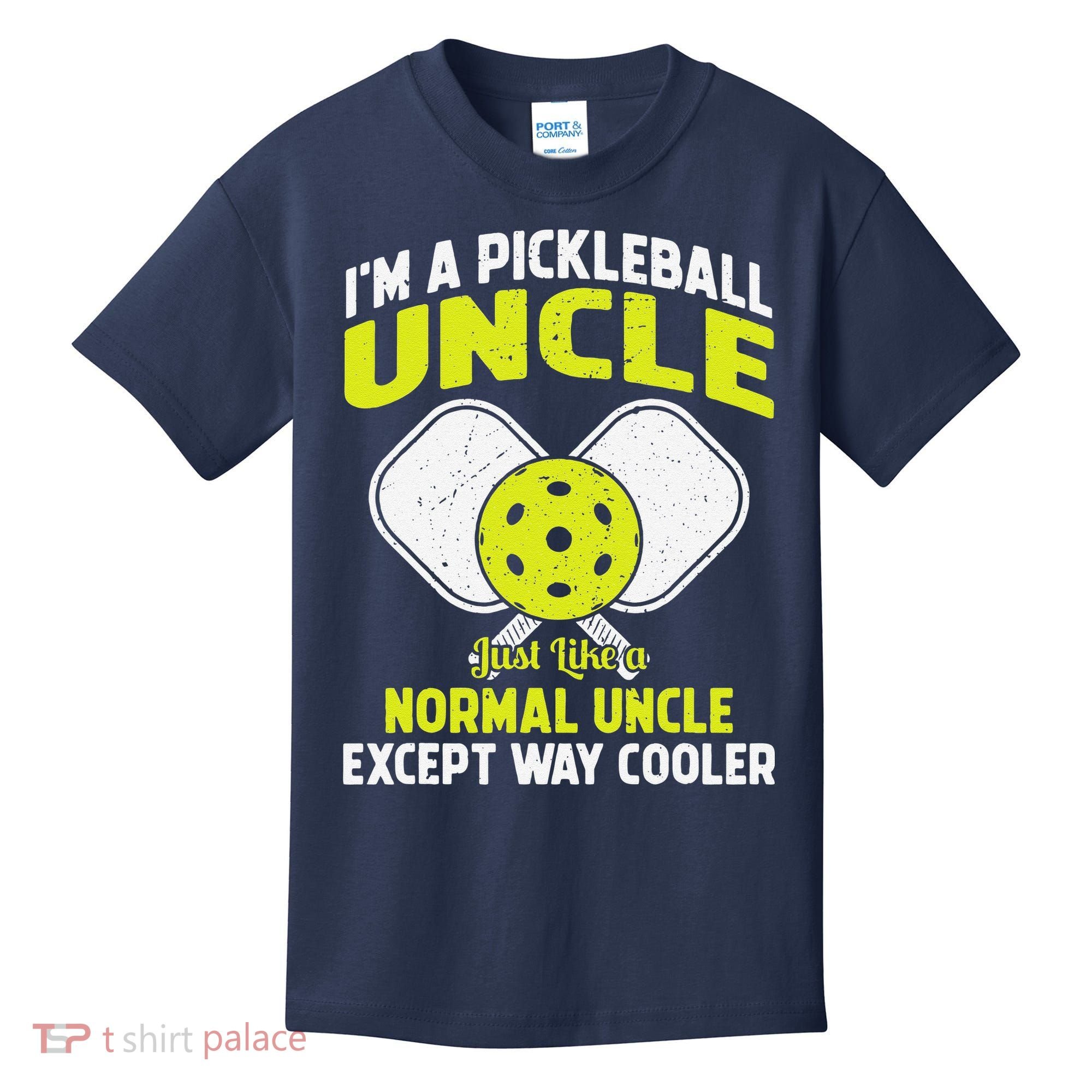 Pickleball Uncle Funny Pickleball Player Gift For Him Kids T-Shirt