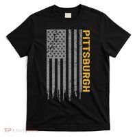 Pittsburgh USA Flag Patriotic American From Pittsburgh T-Shirt thumb 0