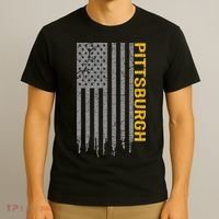Pittsburgh USA Flag Patriotic American From Pittsburgh T-Shirt thumb 3