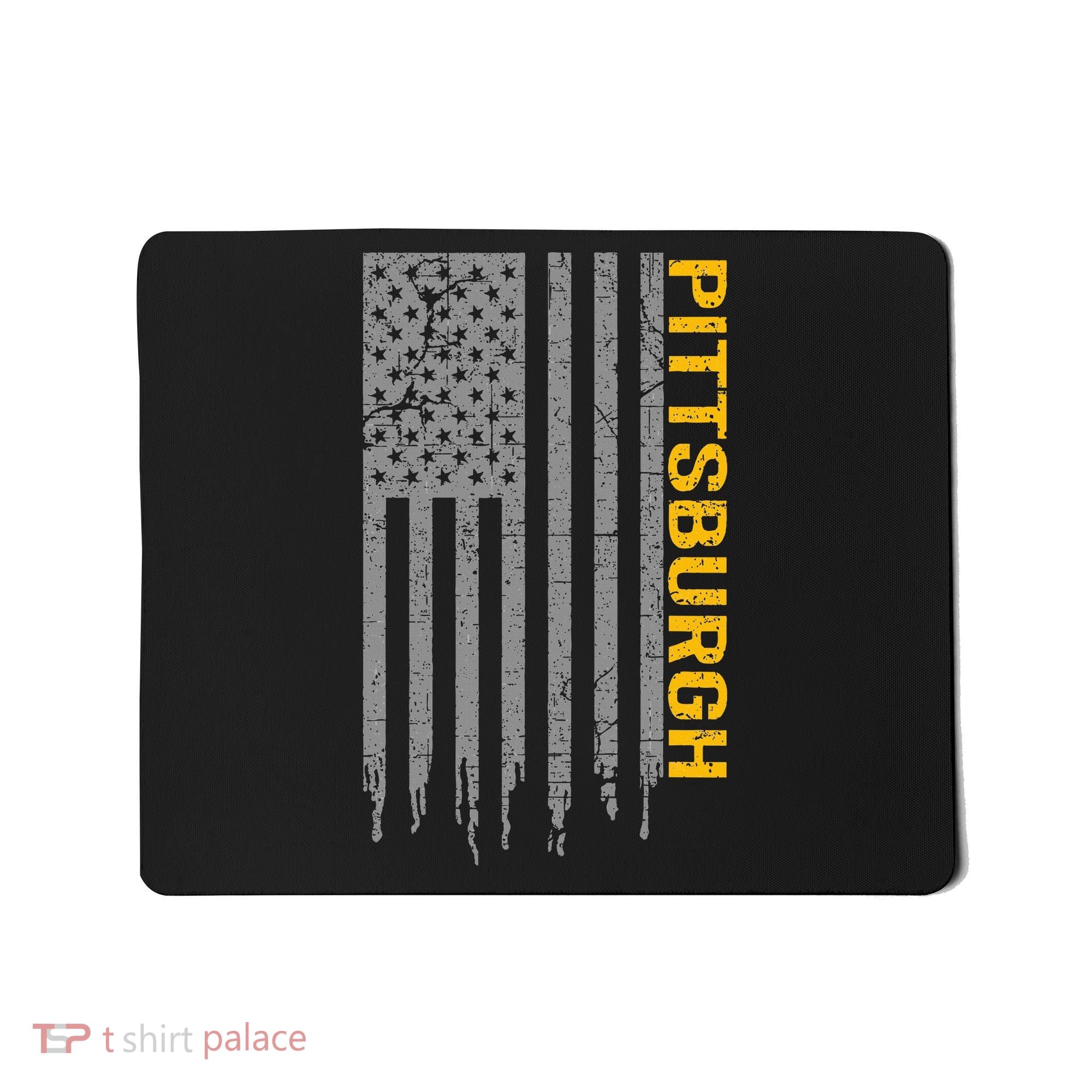 Pittsburgh USA Flag Patriotic American From Pittsburgh Mousepad
