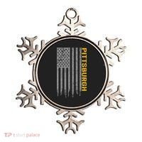 Pittsburgh USA Flag Patriotic American From Pittsburgh Ornament thumb 0