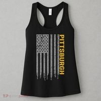 Pittsburgh USA Flag Patriotic American From Pittsburgh Women's Tank Top thumb 3
