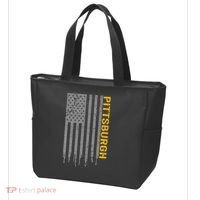 Pittsburgh USA Flag Patriotic American From Pittsburgh Tote Bag thumb 3