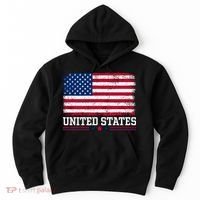 Patriotic USA Flag Grunge Style Apparel Gift Hoodie thumb 0