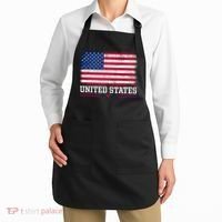 Patriotic USA Flag Grunge Style Apparel Gift Apron thumb 2