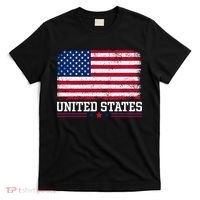 Patriotic USA Flag Grunge Style Apparel Gift T-Shirt thumb 0