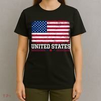 Patriotic USA Flag Grunge Style Apparel Gift T-Shirt thumb 4