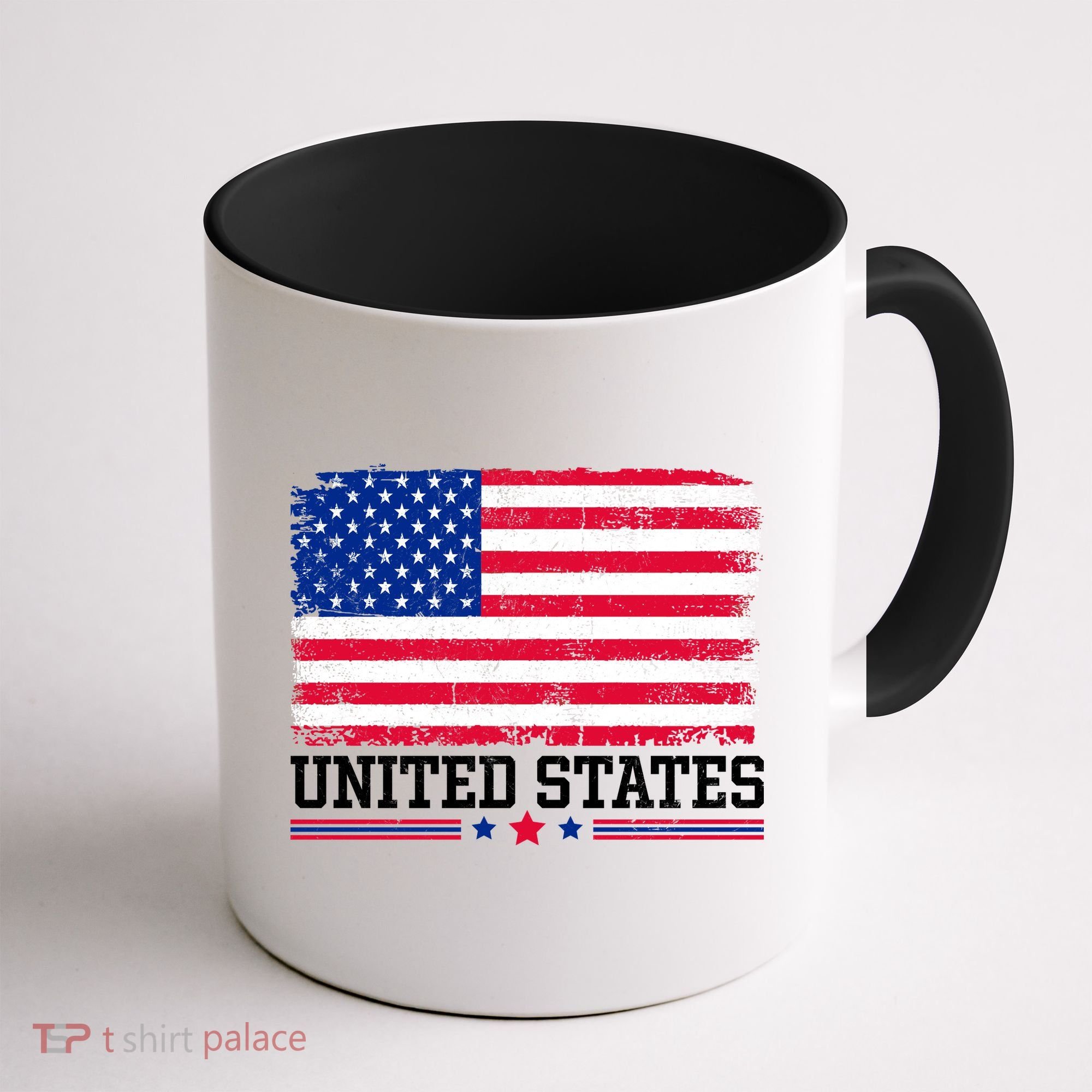 Patriotic USA Flag Grunge Style Apparel Gift Coffee Mug