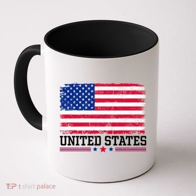 Patriotic USA Flag Grunge Style Apparel Gift Coffee Mug