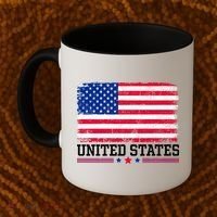 Patriotic USA Flag Grunge Style Apparel Gift Coffee Mug thumb 2