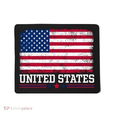 Patriotic USA Flag Grunge Style Apparel Gift Mousepad