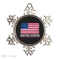 Patriotic USA Flag Grunge Style Apparel Gift Ornament thumb 0