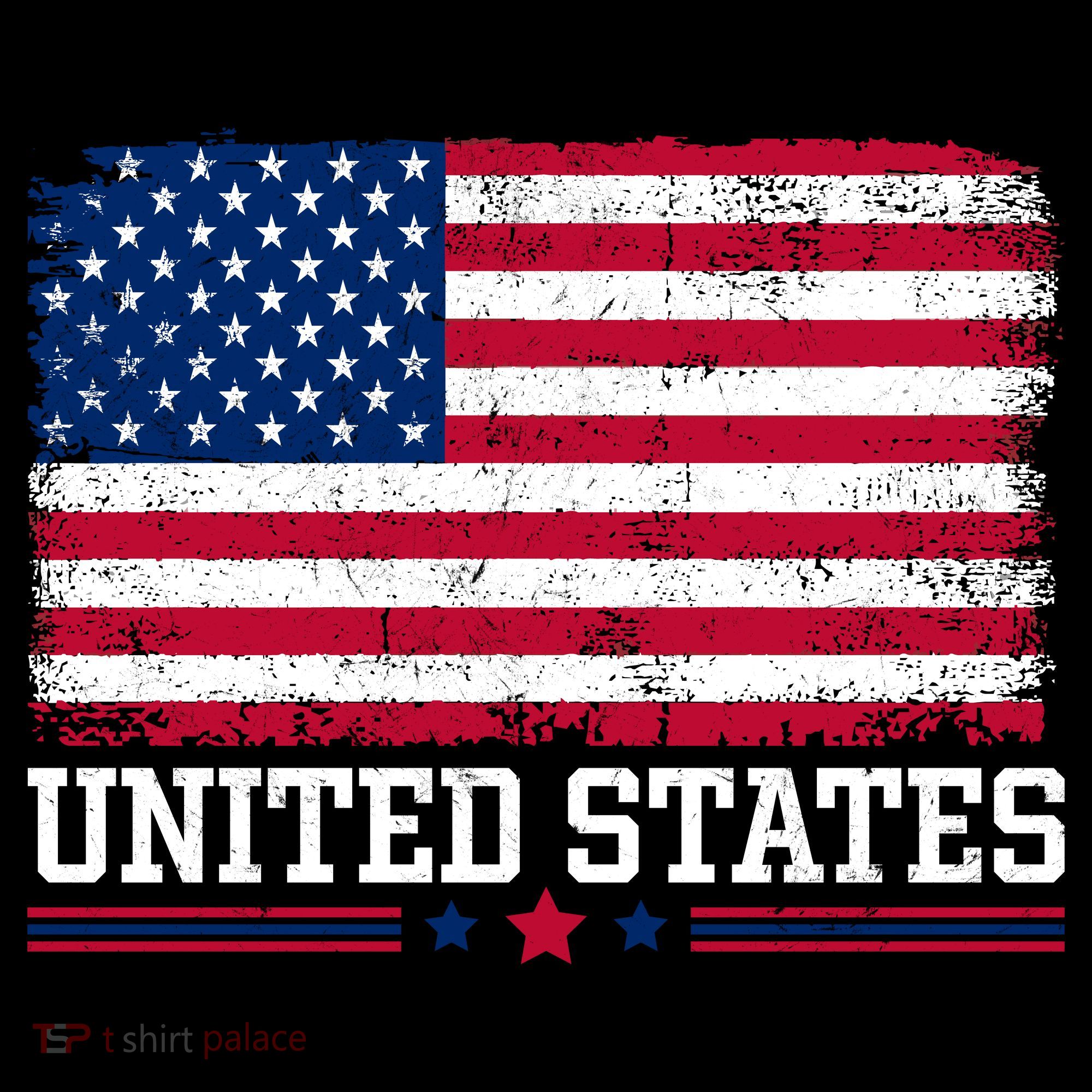 Patriotic USA Flag Grunge Style Apparel Gift Women's Tank Top