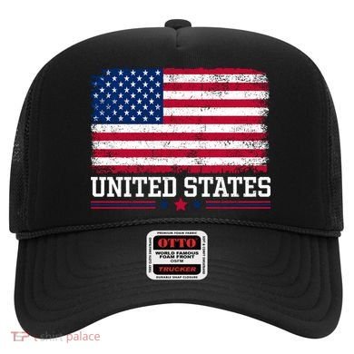 Patriotic USA Flag Grunge Style Apparel Gift Hat