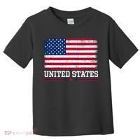 Patriotic USA Flag Grunge Style Apparel Gift Toddler T-Shirt thumb 0