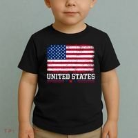 Patriotic USA Flag Grunge Style Apparel Gift Toddler T-Shirt thumb 2