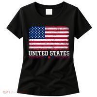 Patriotic USA Flag Grunge Style Apparel Gift Women's T-Shirt thumb 0