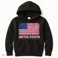 Patriotic USA Flag Grunge Style Apparel Gift Kids Hoodie thumb 0