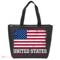 Patriotic USA Flag Grunge Style Apparel Gift Tote Bag thumb 0