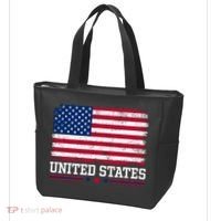Patriotic USA Flag Grunge Style Apparel Gift Tote Bag thumb 3