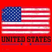 Patriotic USA Flag Grunge Style Apparel Gift Santa Hat thumb 1