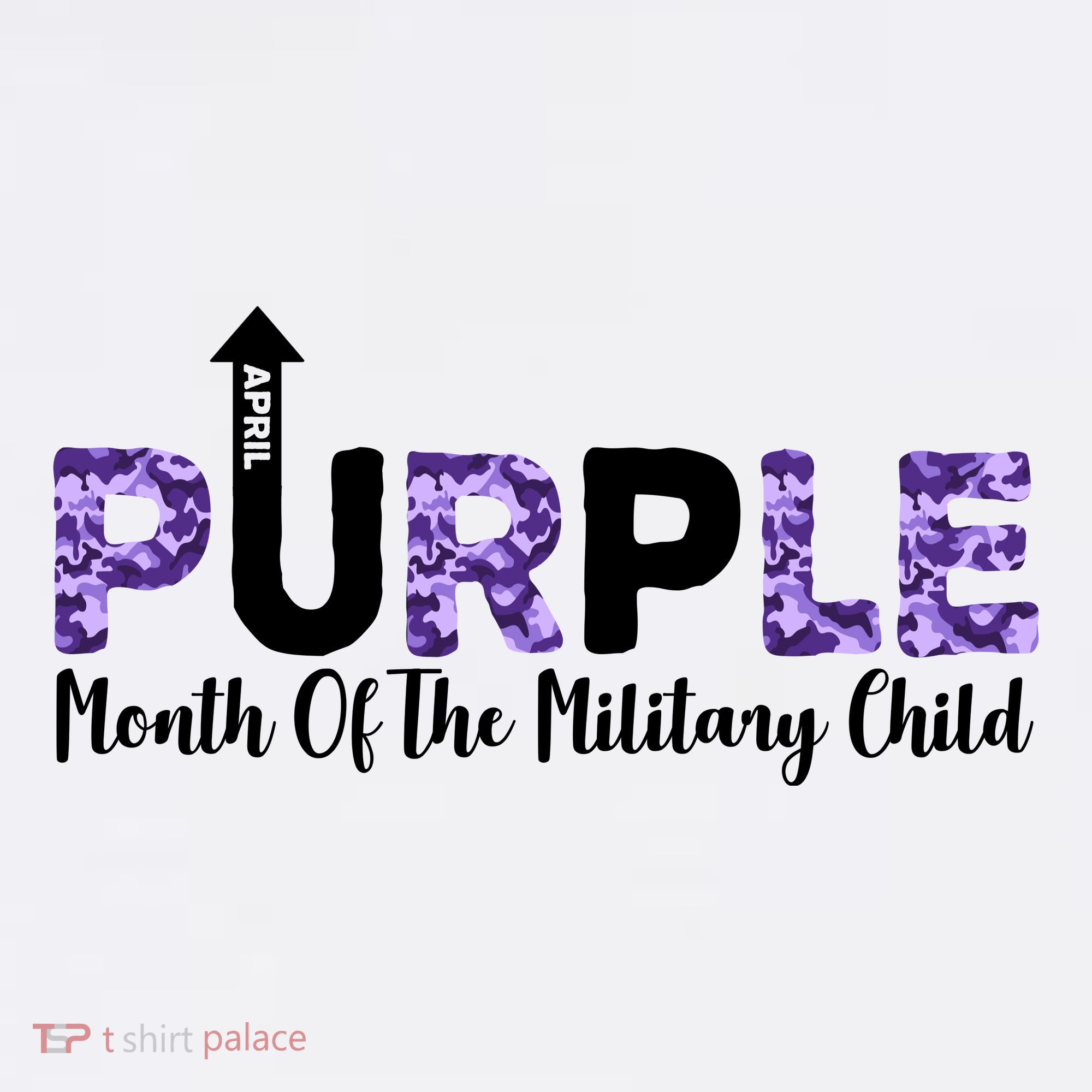 Purple Up For Month Of Military Child April T-Shirt