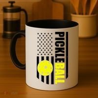 Pickleball USA Flag Love Playing Pickle Ball Coffee Mug thumb 4