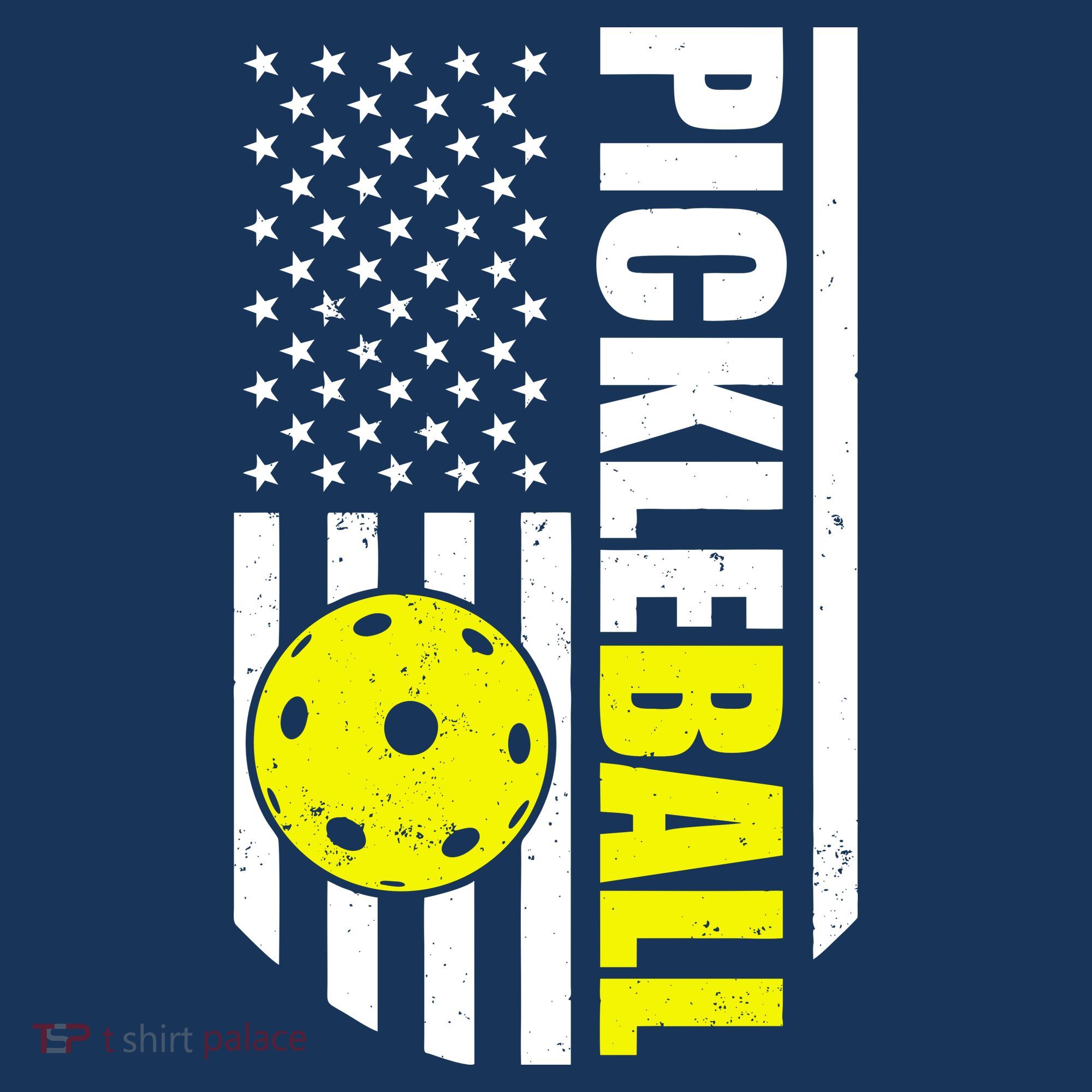 Pickleball USA Flag Love Playing Pickle Ball Hoodie