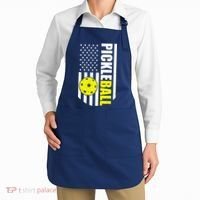 Pickleball USA Flag Love Playing Pickle Ball Apron thumb 2