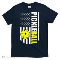 Pickleball USA Flag Love Playing Pickle Ball T-Shirt thumb 0