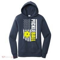 Pickleball USA Flag Love Playing Pickle Ball Women's Hoodie thumb 0