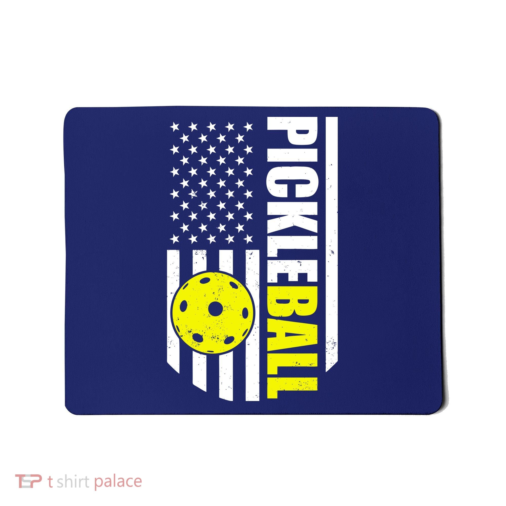 Pickleball USA Flag Love Playing Pickle Ball Mousepad