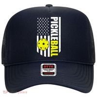 Pickleball USA Flag Love Playing Pickle Ball Hat thumb 0